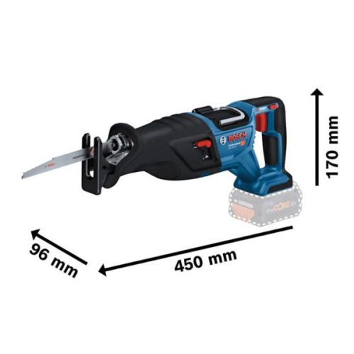 Scie sabre 18 V Biturbo GSA 18V-28 (sans batterie ni chargeur) - BOSCH - 06016C0000 photo du produit Secondaire 1 L