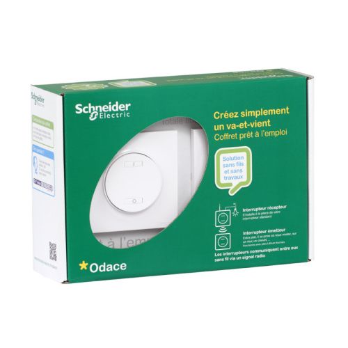 Coffret ODACE prêt à l'emploi va et vient radio Schneider Electric PFRL01 photo du produit Principale L