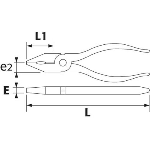 Pince universelle avec ressort d'ouverture 165mm - SAM OUTILLAGE - 204-R16G pas cher Secondaire 2 L