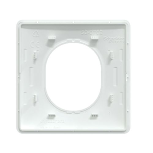 Plaque de finition OVALIS 1 postes blanc SCHNEIDER S320702 photo du produit Secondaire 3 L
