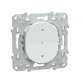 Interrupteur m&eacute;canisme OVALIS Schneider blanc 4 A zigbee pour volet roulant - S320567W pas cher Principale M