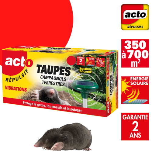 Répulsif vibration pour les taupes et campagnols photovoltaïque ACTO REPULSIF RUST2 photo du produit Secondaire 2 L