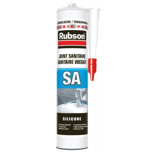 Mastic silicone sanitaire translucide 300 ml RUBSON 165173 photo du produit Principale L