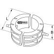 Jeu de 2 mors de serrage D 125 mm KS TOOLS 222.5211 photo du produit Secondaire 1 S