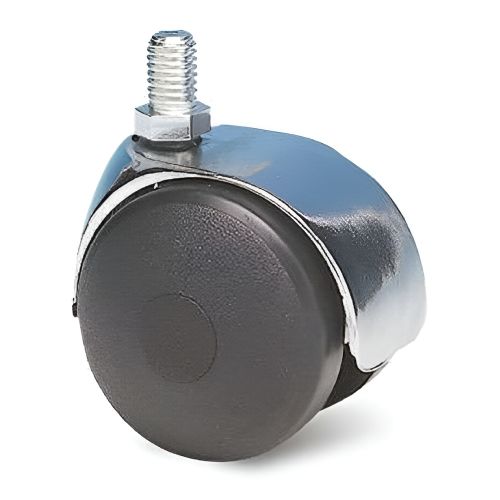 Roulette double galet 50 mm tige M8 chromée GUITEL HERVIEU 725110 photo du produit