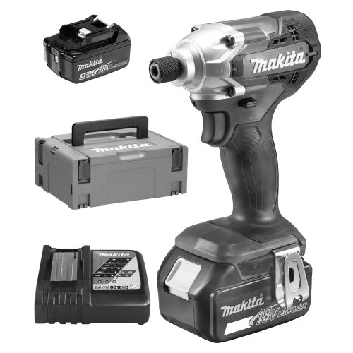 Visseuse à chocs LXT 18V 155Nm + 2 batteries 3Ah + chargeur rapide + coffret MAKPAC - MAKITA - DTD156RFJ pas cher