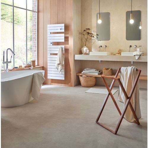 Sèche-serviettes électrique NEFERTITI Mât à droite 500 W blanc brillant ATLANTIC 850006 photo du produit Secondaire 1 L