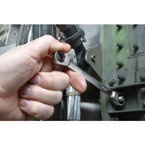 Clé polygonale à cliquet droite métrique 10 x 11 mm FACOM 64.10X11 photo du produit Secondaire 2 L