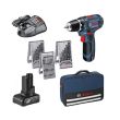 Perceuse-visseuse 12 V GSR 12V-15 + 1 batterie 2 Ah + 1 batterie 4 Ah + chargeur + Sacoche BOSCH 0615990G6L photo du produit