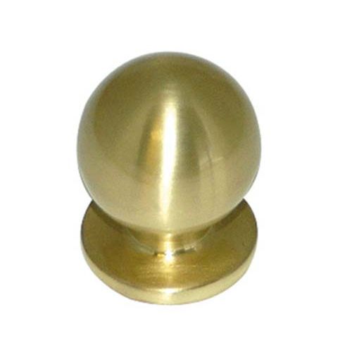 Bouton boule de diamètre 25mm en zamak sur platine doré - CADAP - 00401/1S pas cher Principale L