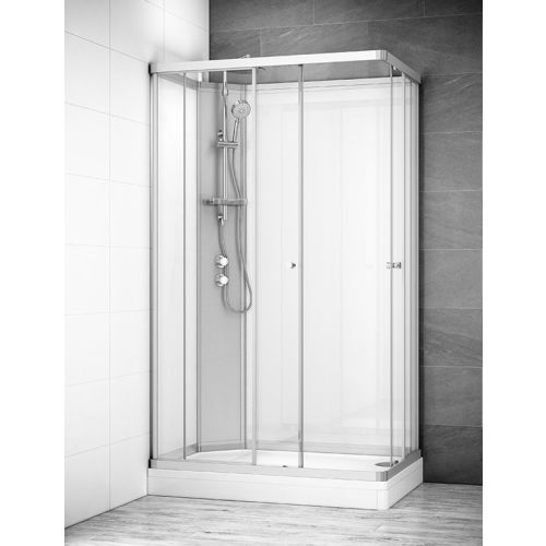 Cabine de douche rectangulaire SILVER INTEGRAL 120x80 GAUCHE BLANC - THALASSOR - SRIB1280G-ANGLE pas cher