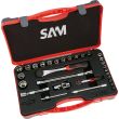 Coffret mixte 1/4'' et 1/2'' de 30 outils en mm - SAM OUTILLAGE - 75-SR30 pas cher