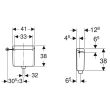 Réservoir haute position AP123 pour système pneumatique - GEBERIT - 123.701.11.1 pas cher Secondaire 1 S