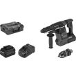 Perforateur SDS-Plus 18V GBH 18V-26F Professional + 2 batteries ProCORE18V 5,5Ah + chargeur rapide + coffret L-BOXX - BOSCH - 061191000F pas cher