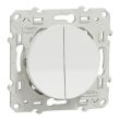 Va-et-vient + poussoir ODACE blanc 10 A SCHNEIDER S520285 photo du produit Secondaire 1 S