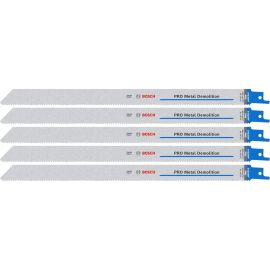 5 lames de scie sabre Bosch PRO Metal Demolition S 1225 VF 300 x 19 x 1,25 mm - 2608657409 photo du produit Principale M