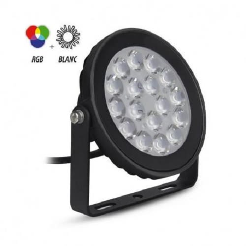 Projecteur extérieur LED TOURNESOL RGB 9 W RGB + blanc CCT MIIDEX LIGHTING 80104 photo du produit