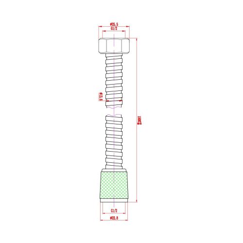 Barre de douche 5 jets NOVA GARIS H02-BAR60-NOVA photo du produit Secondaire 5 L