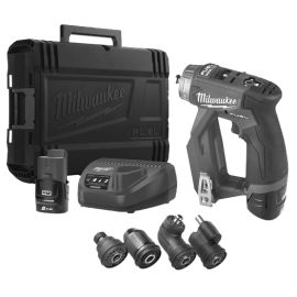 Perceuse-visseuse à mandrin amovible 12V Milwaukee FUEL M12 FDDXKIT-202X + 2 batteries 2 Ah + chargeur + coffret HD BOX - 4933464979 pas cher Principale M