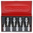 Coffret de 9 douilles tournevis 1/2 '' percé T20 à T60 KS TOOLS 922.1802 photo du produit