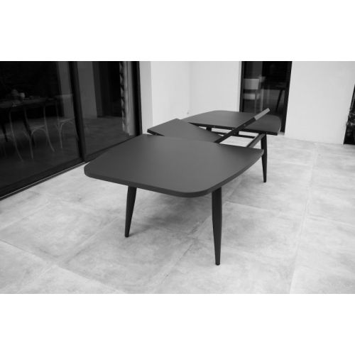 Table à rallonge PILAT 200/260x110cm gris anthracite - DCB GARDEN - PILAT-TB260-ALU-ANTH pas cher Secondaire 3 L