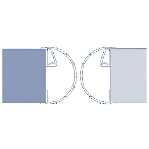 Euro-battement M1 225cm gris - ELLEN - 8021359 pas cher Secondaire 1 L