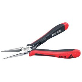 Pince à becs Ks Tools longs demi-ronds lisses ESD photo du produit Principale M