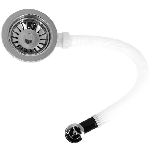 Bonde d&rsquo;&eacute;vier inox D 90mm avec trop plein - GARIS - P02-BE90-ATP pas cher