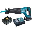 Scie récipro 18 V + 2 batteries 5 Ah + chargeur rapide + coffret MAKITA DJR186RTE photo du produit