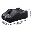 Chargeur rapide 18 V GAL 18V-160 Professional BOSCH 1600A02T5G photo du produit Secondaire 1 S