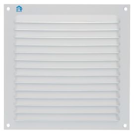 Grille à persienne 436 largeur 200mm hauteur 200mm époxy blanc RAL 9010 - RENSON - 8332 pas cher Principale M