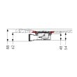 Bonde gravitaire DW90 pour receveur Onyx Linéa - AKW - 25696 photo du produit Secondaire 1 S