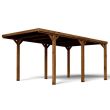 Carport en bois VICTOR pour 1 voiture 14,8m² - FOREST STYLE - 4922 pas cher