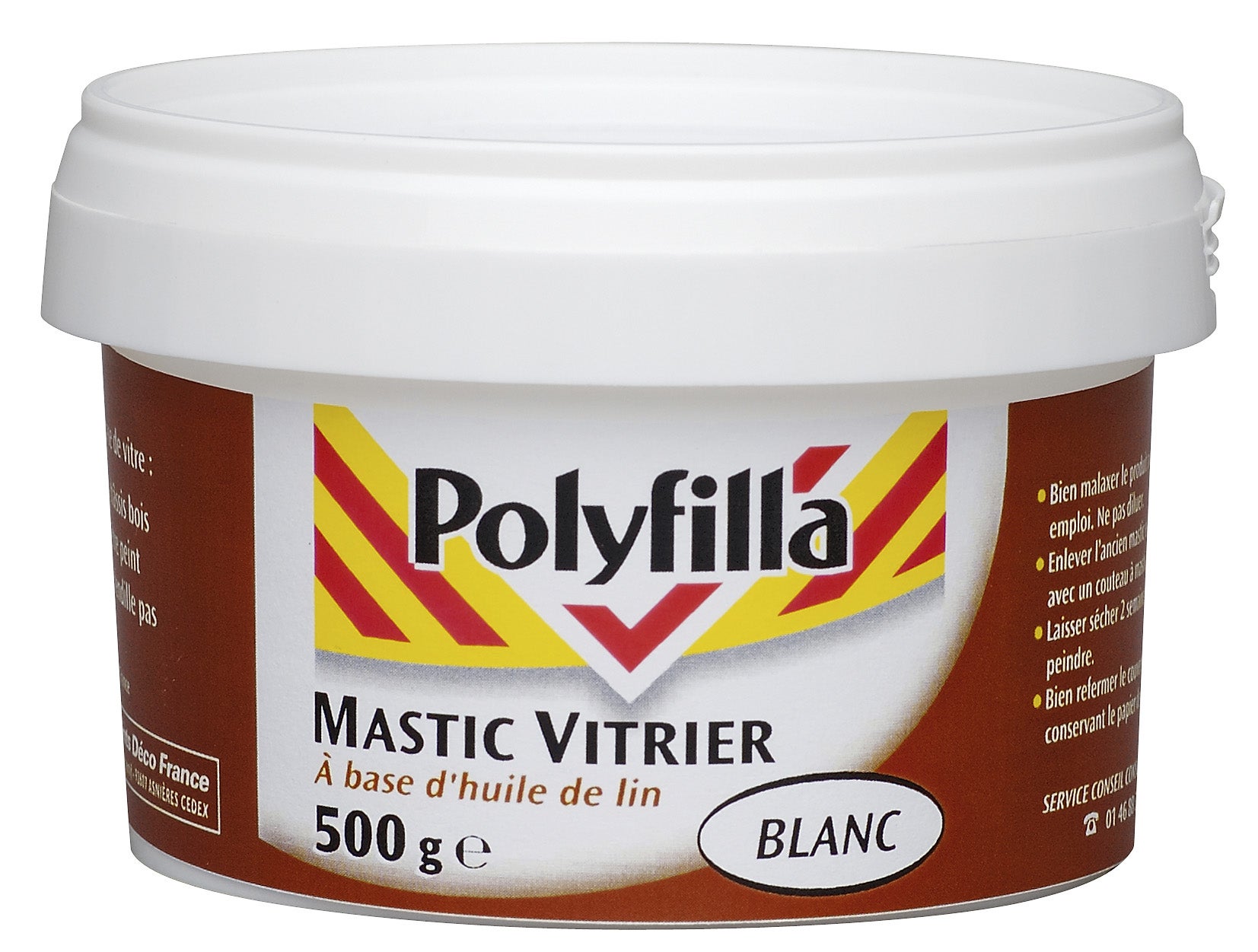 Mastic Vitrier à L'huile De Lin Temps De Sechage