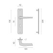Ensemble sur plaque HIONNA type clé L argent HERACLES B-HIONNA-05 photo du produit