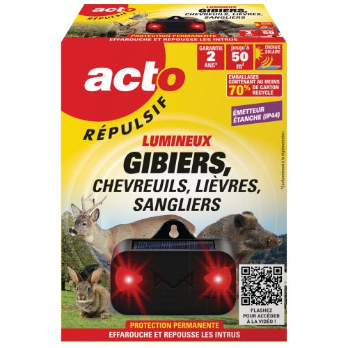 Répulsif lumineux pour les gibiers ACTO REPULSIF RUSGI1 photo du produit