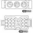 Jeu de 3 extracteurs de cosses universel 54 g KS TOOLS 154.0015 photo du produit Secondaire 1 S