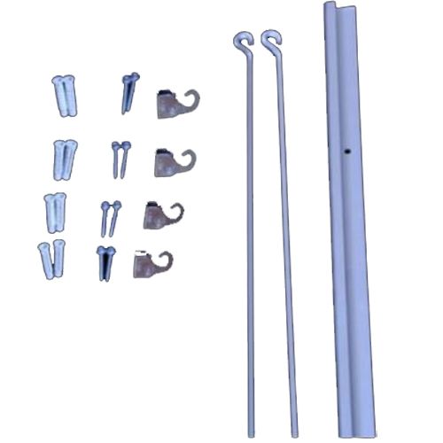Kit cimaise aluminium anodisé argent en 2 m CIVIC INDUSTRIE 23145142 photo du produit Principale L