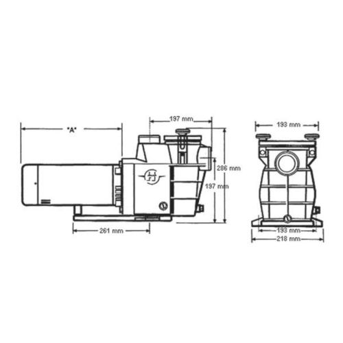 Pompes standards 1/2Cv - SUPERPOOL - HAY-100-0401 pas cher Secondaire 1 L