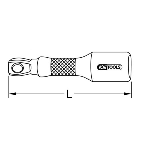 Rallonge articulée ULTIMATE 1/4'' 100 mm KS TOOLS 922.1418 photo du produit Secondaire 1 L