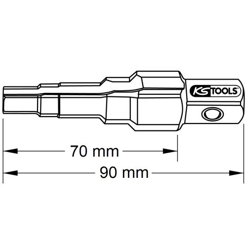 Cl&eacute; de montage &eacute;tag&eacute;e 3/8'' - 1/2'' - 3/4'' - 1'' KS TOOLS 130.2000 photo du produit Secondaire 3 L