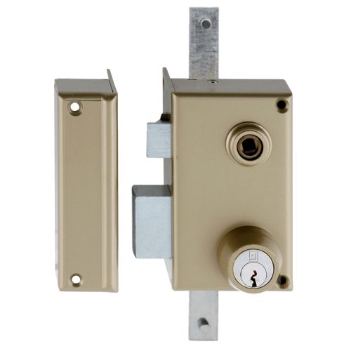 Serrure 3 points en applique MX4500 5 goupilles 5G verticale fouillot gauche cylindre de 45 mm HERACLES MX-4511-5G-2 photo du produit