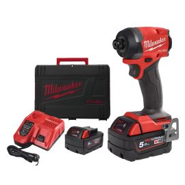 Visseuse à chocs HEX 1/4'' 18V Milwaukee FUEL M18 FID3-502X + 2 batteries 5 Ah + chargeur + HD BOX - 4933479865 photo du produit Principale M