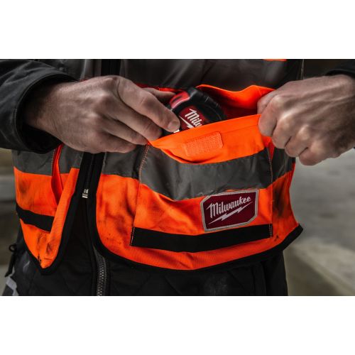 Gilet premium haute visibilité orange taille L/XL MILWAUKEE 4932471899 photo du produit Secondaire 8 L