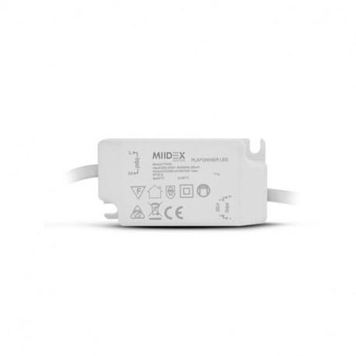 Plafonnier LED SLIMY blanc D 85 mm 3 W 3000 K MIIDEX LIGHTING 77452 photo du produit Secondaire 2 L