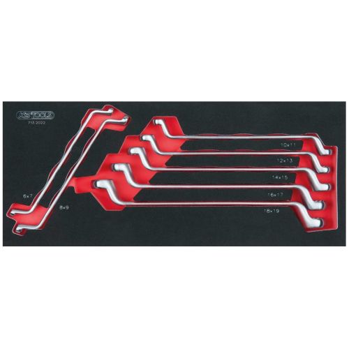Module de clés polygonales contre-coudées 75° 7 pièces KS TOOLS 713.2022 photo du produit