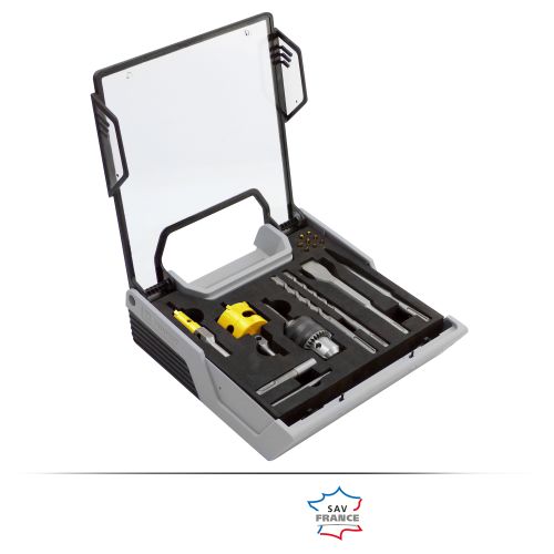 Mallette d'outils pour marteau perforateur SDS+ 21 pièces PEUGEOT OUTILLAGE 200179 photo du produit Secondaire 1 L