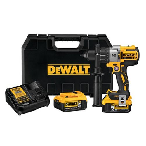 Perceuse-visseuse à percussion 18V + 2 batteries 5Ah + coffret TSTAK - DEWALT - DCD996P2-QW pas cher