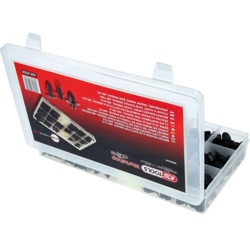 Assortiment d'agrafes pour Nissan 408 pièces KS TOOLS 420.0550 photo du produit Secondaire 4 L