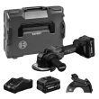Meuleuse d&rsquo;angle 18V EXWX18V-15S X-Lock Biturbo Brushless + 2 batteries 8 Ah EXBA18V-80 + chargeur + coffret L-BOXX - BOSCH EXPERT - 06019M6101 pas cher